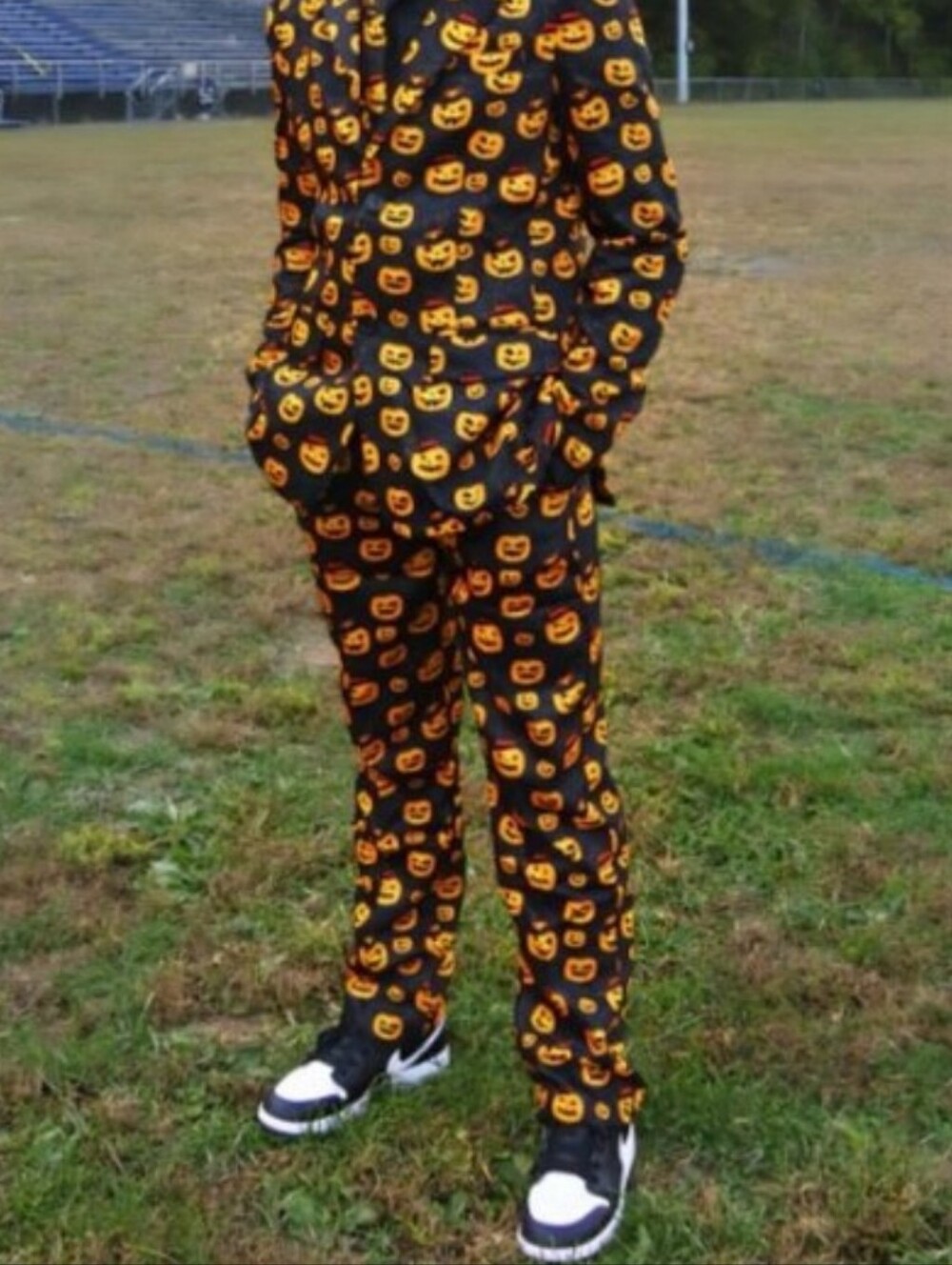 Boys Sz 14 Halloween Suit Wore Once Pumpkin
